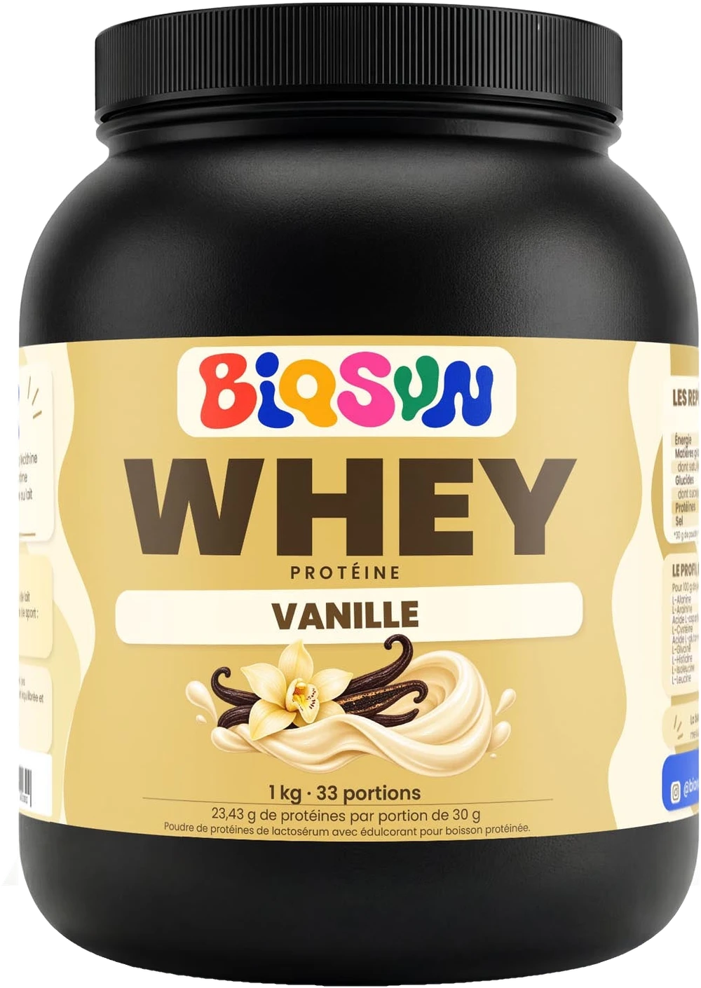 Whey vanille - 1 kg