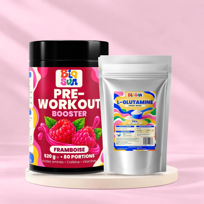Pré-workout framboise et L-glutamine BioSun