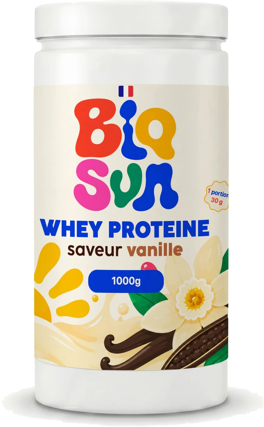 Whey protéine vanille — 1 kg