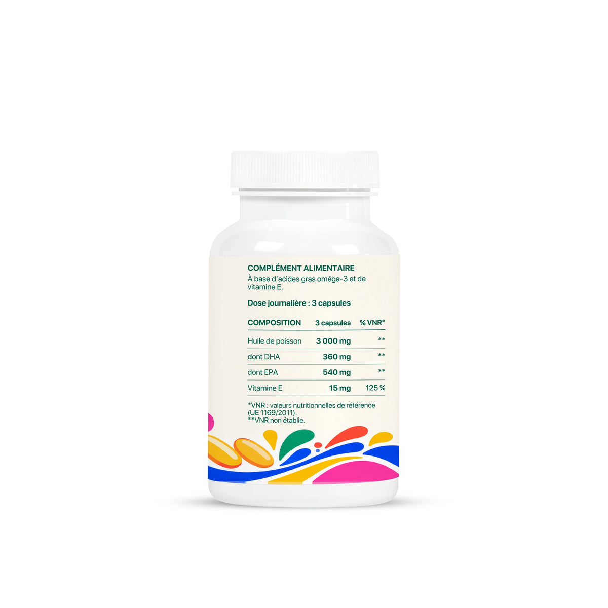 Oméga-3 & vitamine E — 90 capsules