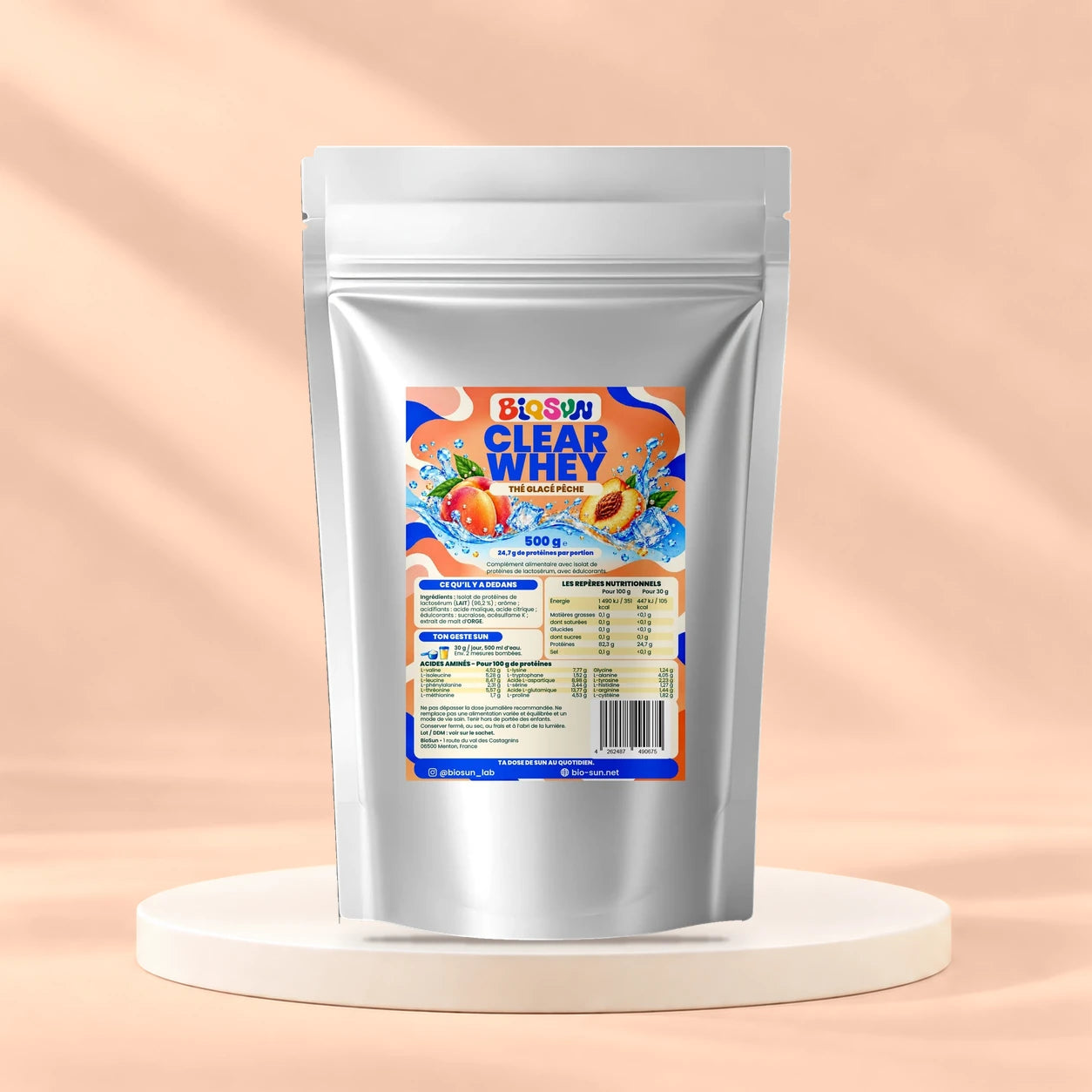 Clear Whey thé glacé pêche - 500 g