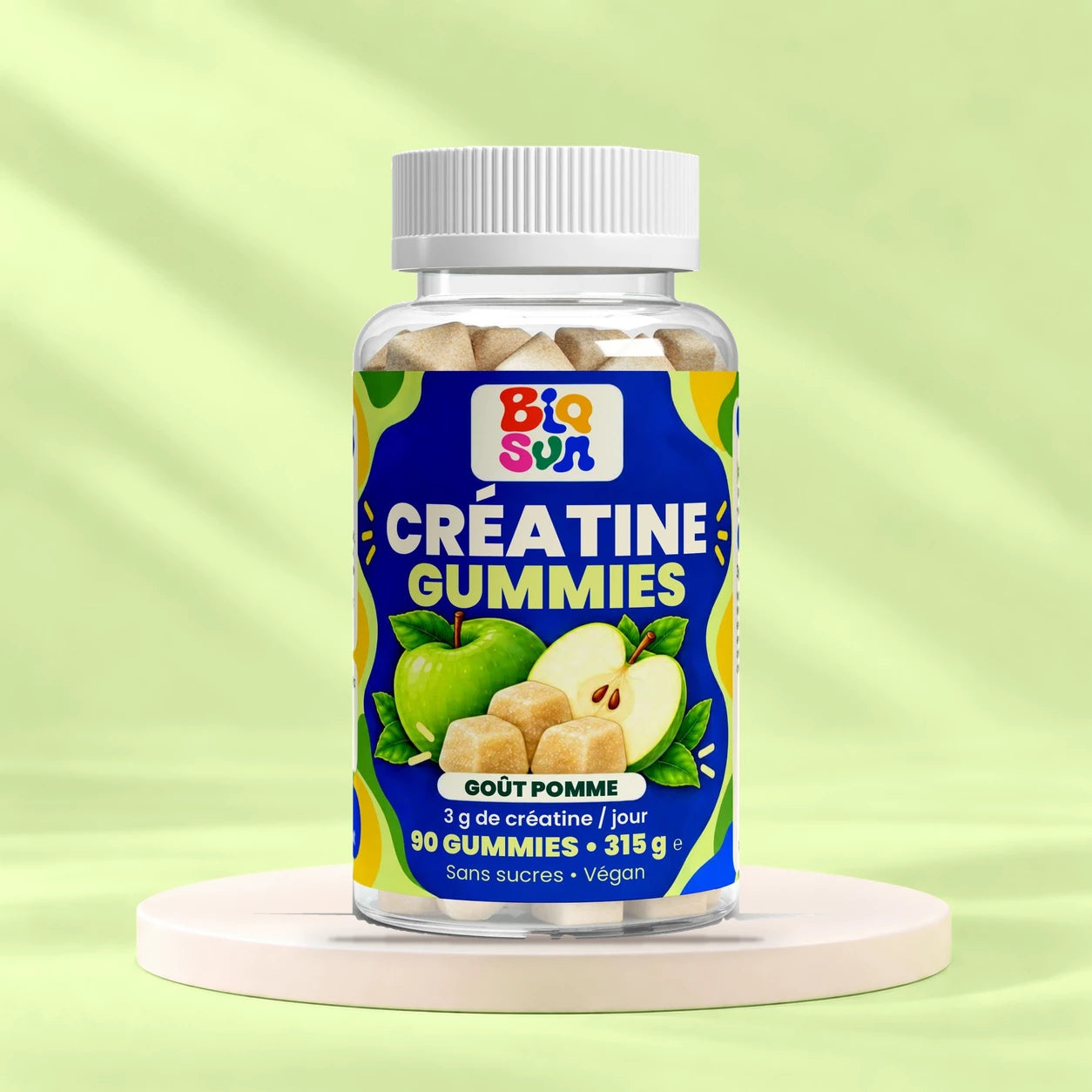 Créatine gummies pomme - 90 gummies