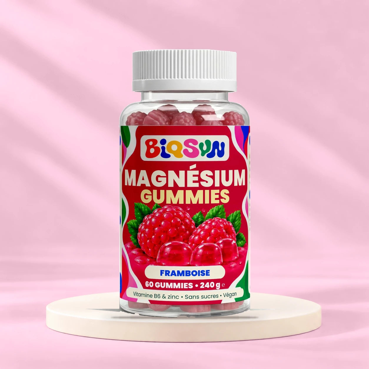 Magnésium, zinc et B6 - 60 gummies