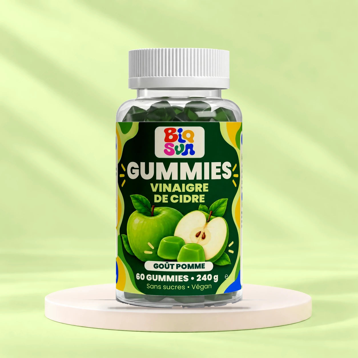 Vinaigre de cidre, C, B6 et chrome - 60 gummies