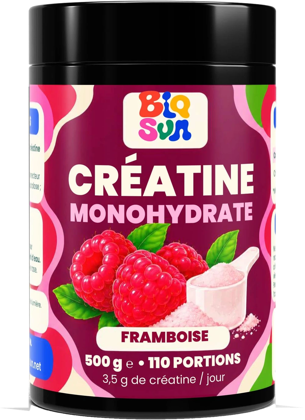 Créatine monohydrate framboise - 500 g