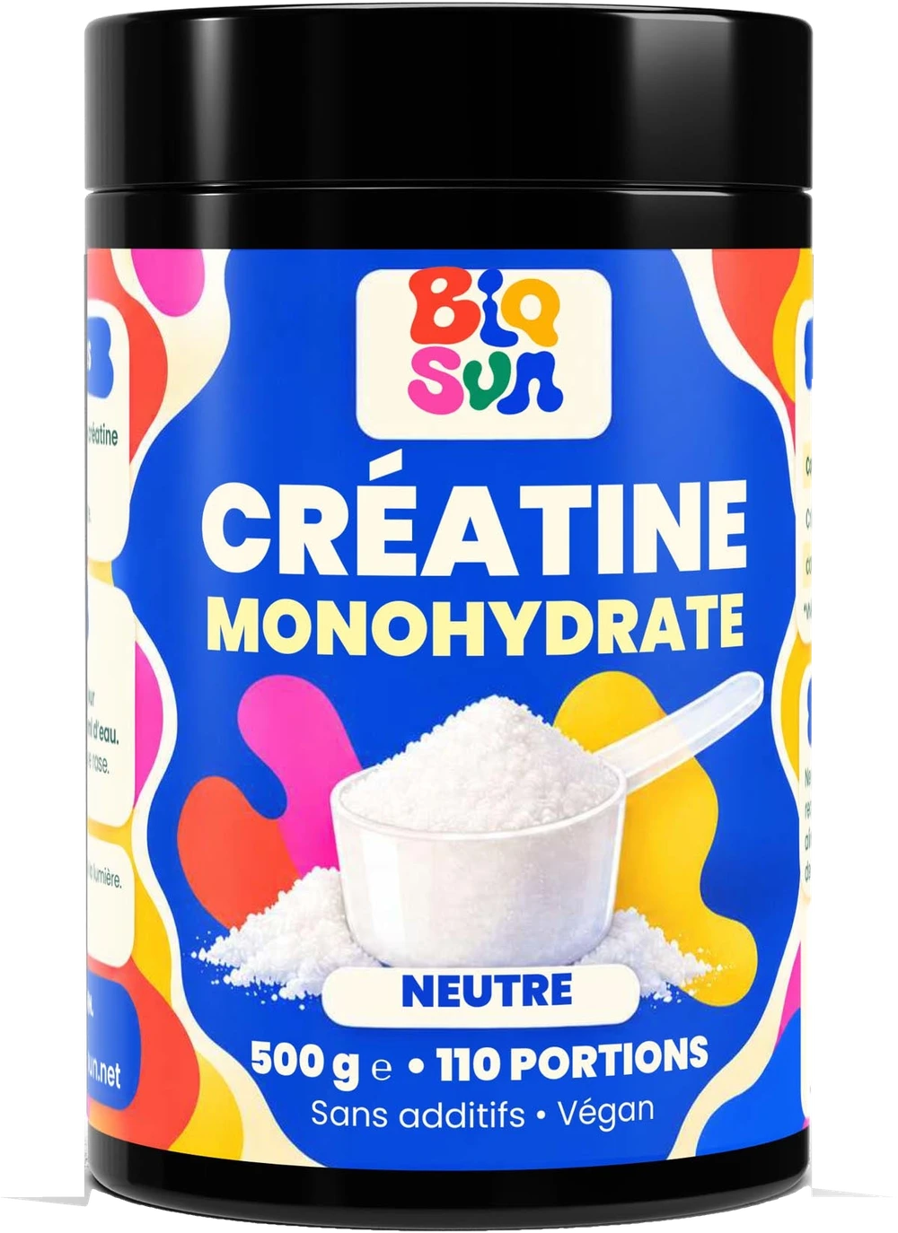 Créatine monohydrate neutre - 500 g