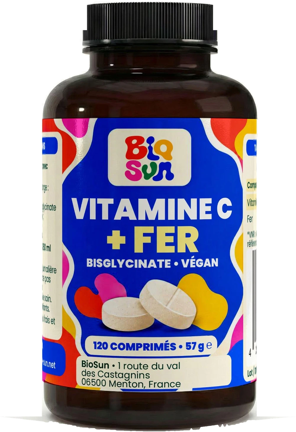 Fer et vitamine C - 120 comprimés
