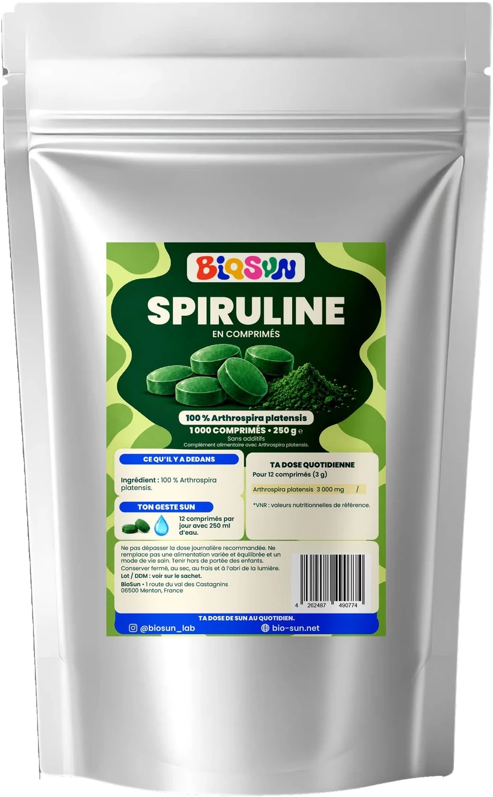 Spiruline - 1 000 comprimés